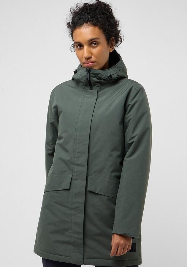 Jack Wolfskin Tempelhof Coat Women Waterdichte winterjas Dames XXL slate green slate green - Foto 11