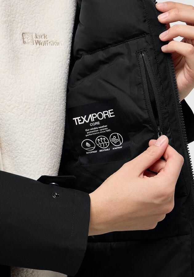 Jack Wolfskin Wintertor Parka Women RDS Waterdichte winterjas Dames XXL black - Foto 3