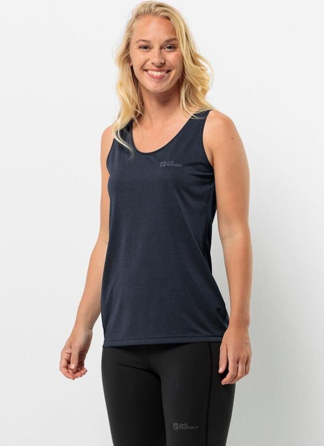 Jack Wolfskin Crosstrail Tank Women Functioneel topje Dames XXL blue night blue - Foto 3