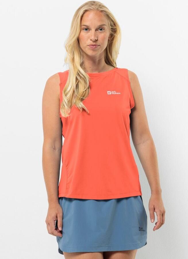 Jack Wolfskin Prelight Chill Tank Women Functioneel topje Dames XL digital orange Digital Orange - Foto 3