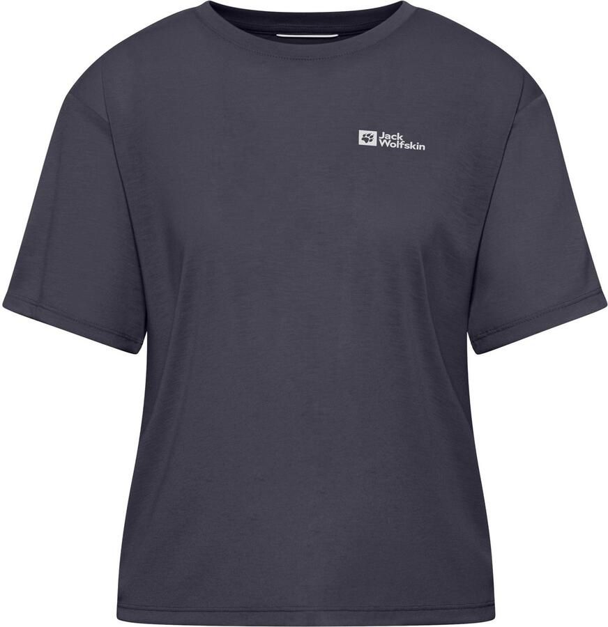 Jack Wolfskin Vonnan Crop T-Shirt Women Functioneel shirt Dames XXL graphite