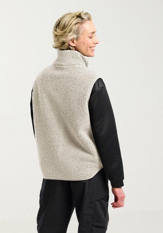 Jack Wolfskin High Curl Vest Women Fleece bodywarmer Dames XXL pale sand pale sand