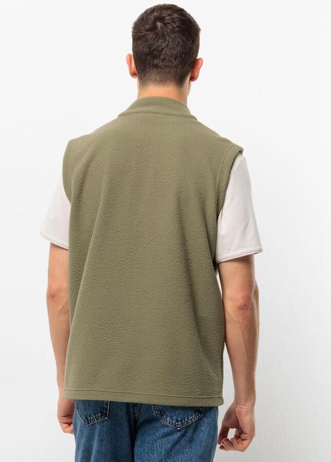 Jack Wolfskin Light Curl Vest Men Fleece bodywarmer Heren XXXL bay leaf Bay Leaf