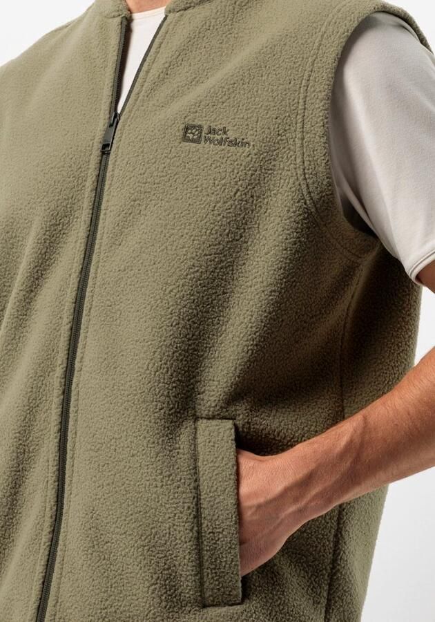 Jack Wolfskin Light Curl Vest Men Fleece bodywarmer Heren XXXL bay leaf Bay Leaf - Foto 2