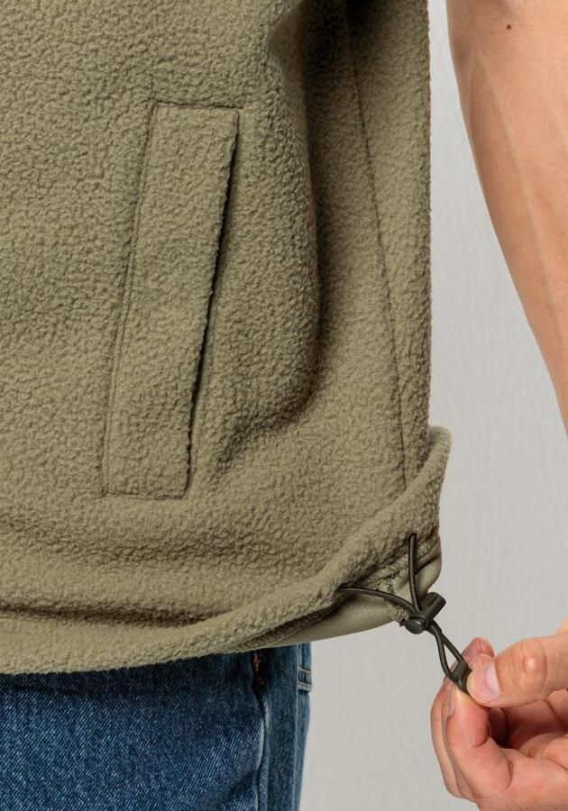 Jack Wolfskin Light Curl Vest Men Fleece bodywarmer Heren XXXL bay leaf Bay Leaf - Foto 3