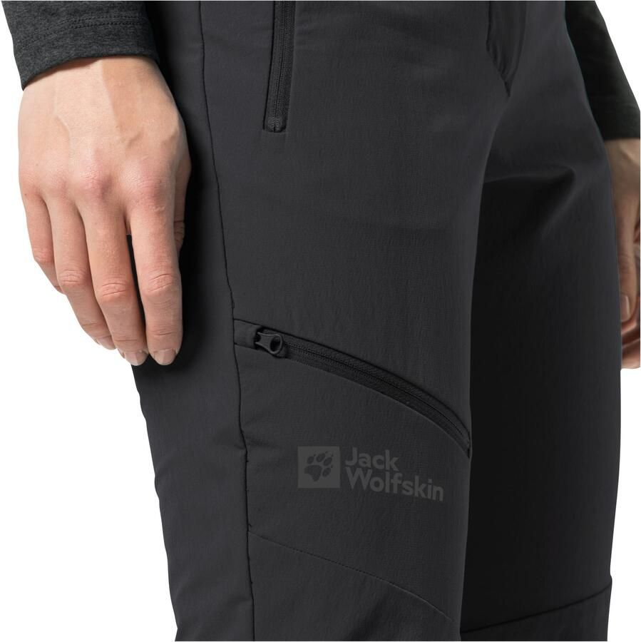 Jack Wolfskin Outdoorbroek HOLDSTEIG PANTS W hoog ademende robuuste en elastische softshell broek
