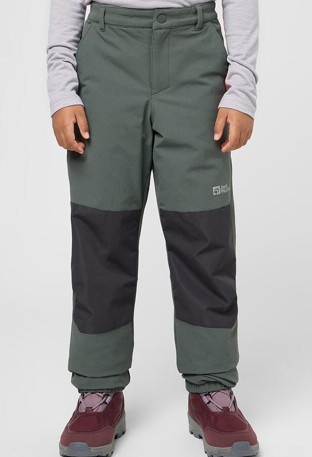 Jack Wolfskin Rascal Winter Pants Kids Softshellbroek Kinderen 104 slate green slate green - Foto 5