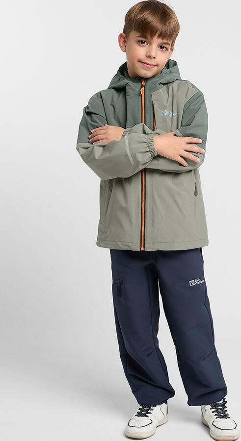 Jack Wolfskin Actamic 2L Jacket Kids Regenjack Kinderen 116 mint leaf mint leaf - Foto 4