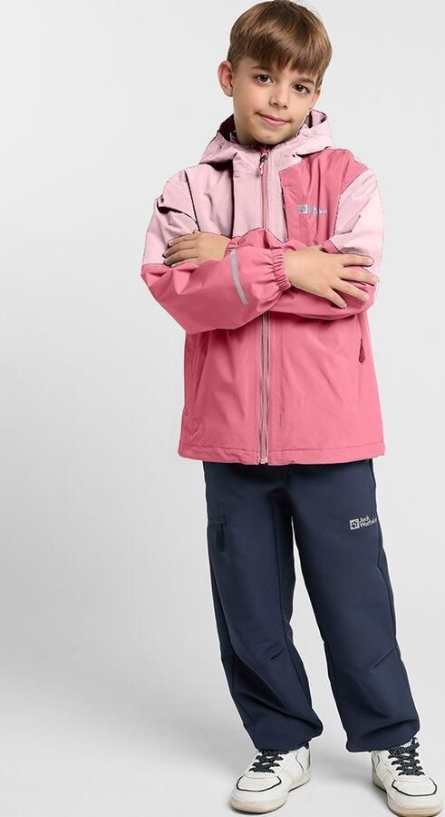 Jack Wolfskin Actamic 2L Jacket Kids Regenjack Kinderen 116 soft pink soft pink - Foto 4