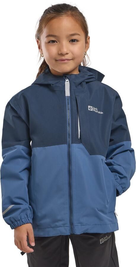 Jack Wolfskin Actamic 2L Jacket Kids Regenjack Kinderen 116 evening sky Evening Sky - Foto 8