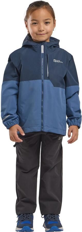 Jack Wolfskin Actamic 2L Jacket Kids Regenjack Kinderen 116 evening sky Evening Sky - Foto 6