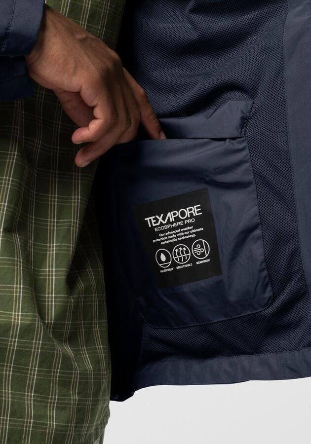 Jack Wolfskin Baydream Jacket Men Regenjack Heren XXXL night blue 1033 night blue 1033 - Foto 5