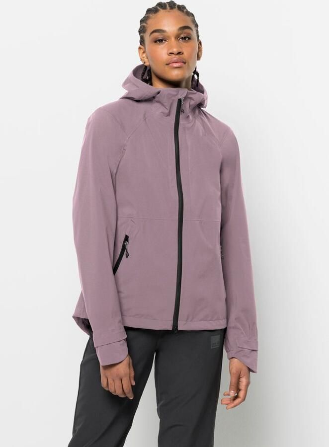 Jack Wolfskin Bike Commute Mono Jacket Women Regenjack Dames XXL quail - Foto 8