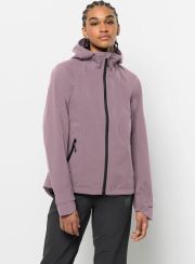 Jack Wolfskin Bike Commute Mono Jacket Women Regenjack Dames XXL quail - Thumbnail 8