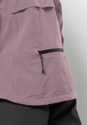 Jack Wolfskin Bike Commute Mono Jacket Women Regenjack Dames XXL quail - Thumbnail 4