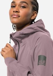 Jack Wolfskin Bike Commute Mono Jacket Women Regenjack Dames XXL quail - Thumbnail 6