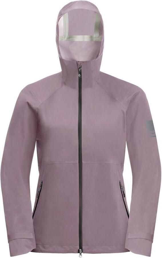 Jack Wolfskin Bike Commute Mono Jacket Women Regenjack Dames XXL quail - Foto 7