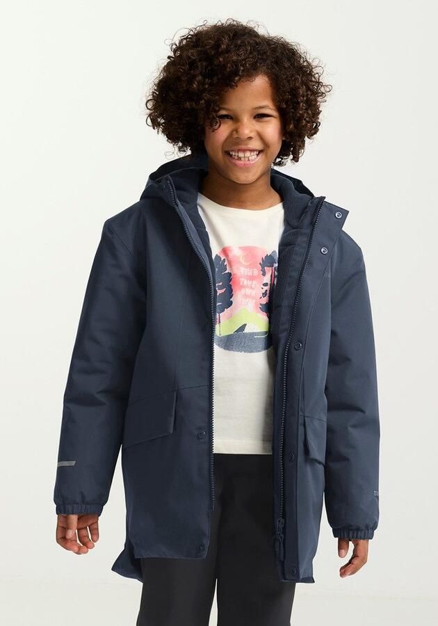 Jack Wolfskin Canvey Jacket Kids Waterdicht jack Kinderen 104 midnight sky midnight sky - Foto 5