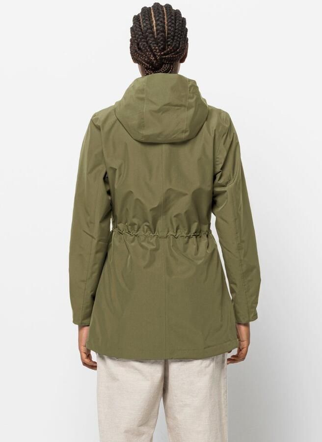 Jack Wolfskin Dakar Parka Women Regenjas Dames XXL bay leaf Bay Leaf