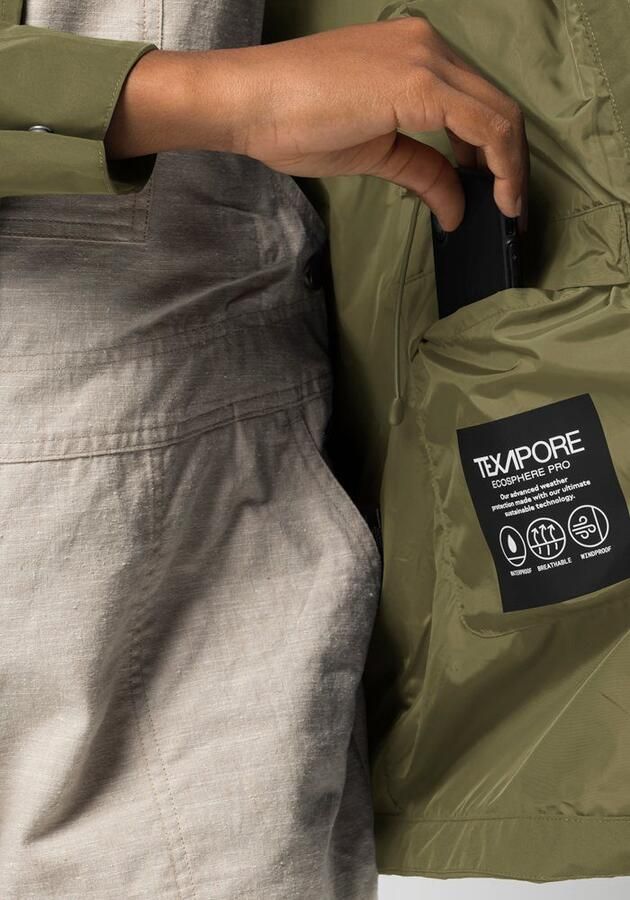 Jack Wolfskin Dakar Parka Women Regenjas Dames XXL bay leaf Bay Leaf - Foto 4