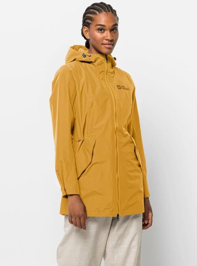 Jack Wolfskin Dakar Parka Women Regenjas Dames XXL bruin curry - Foto 6