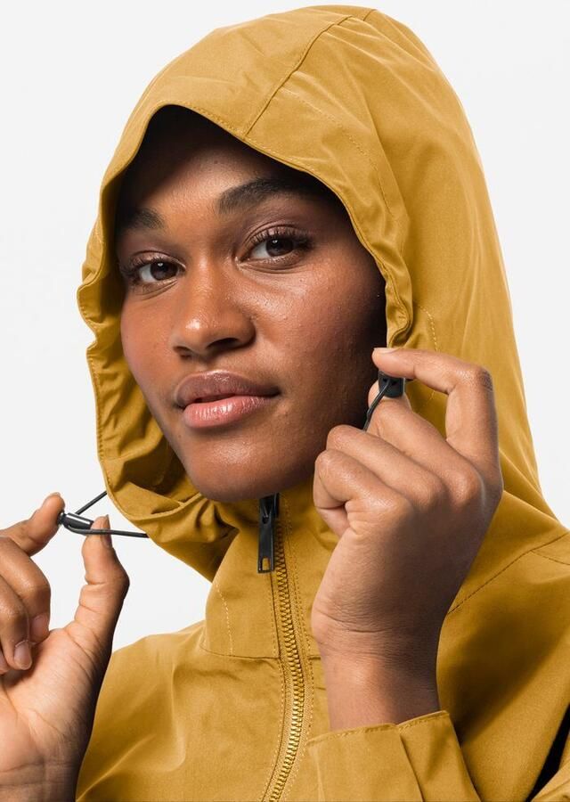 Jack Wolfskin Dakar Parka Women Regenjas Dames XXL bruin curry - Foto 4