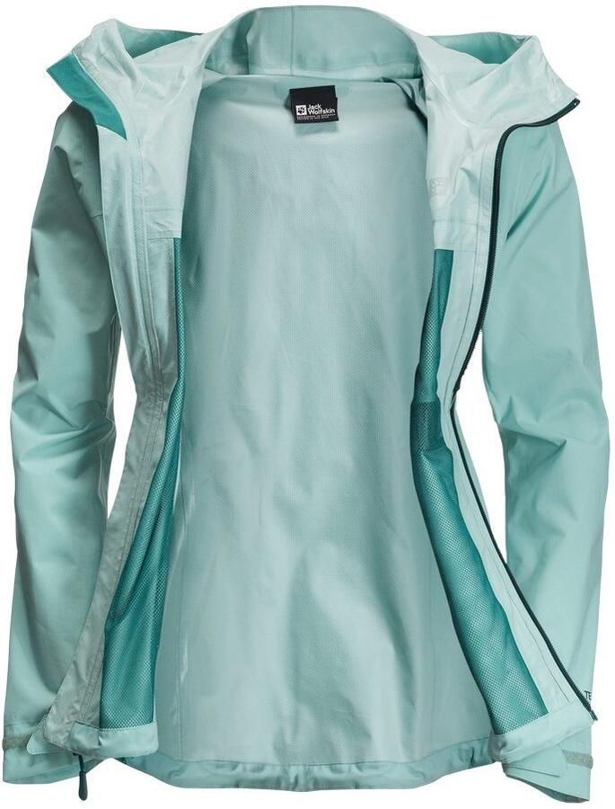 Jack Wolfskin Elsberg 2.5L Jacket Women Regenjack Dames XXL sea foam sea foam