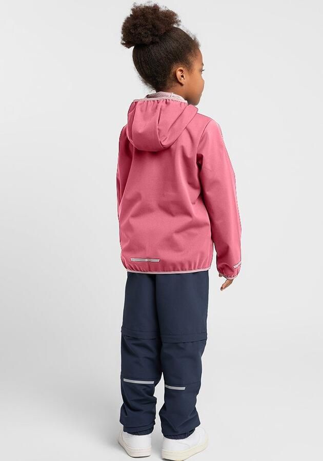 Jack Wolfskin Feldberg Hooded Jacket Kids Softshelljack Kinderen 116 soft pink soft pink - Foto 3