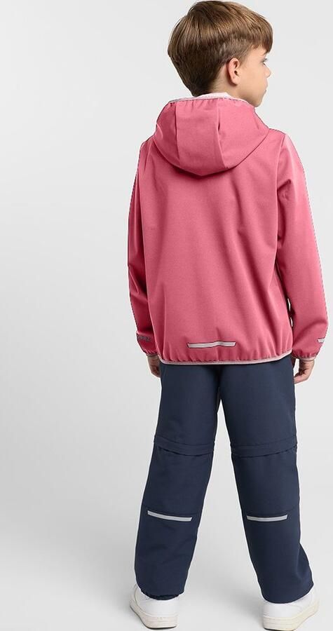 Jack Wolfskin Feldberg Hooded Jacket Kids Softshelljack Kinderen 116 soft pink soft pink - Foto 5