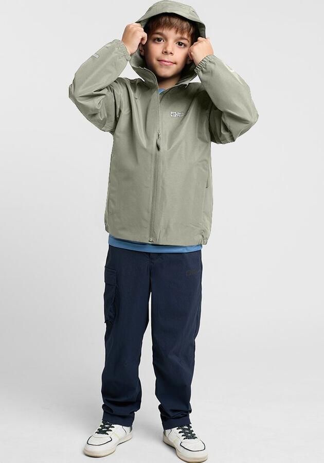 Jack Wolfskin Flaze Jacket Kids Regenjack Kinderen 104 mint leaf mint leaf - Foto 3
