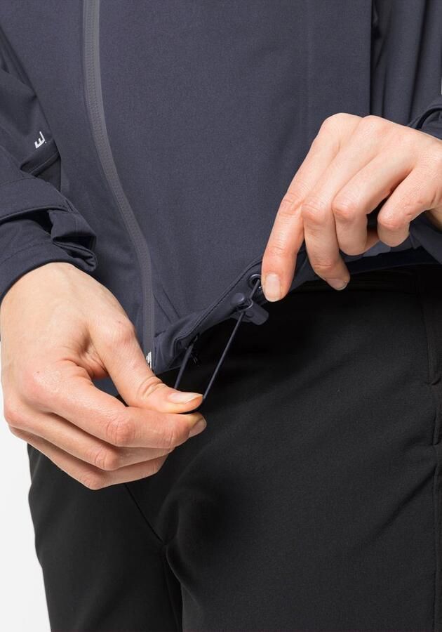 Jack Wolfskin Highest Peak Jacket Women Hardshell jack Dames XL graphite - Foto 4