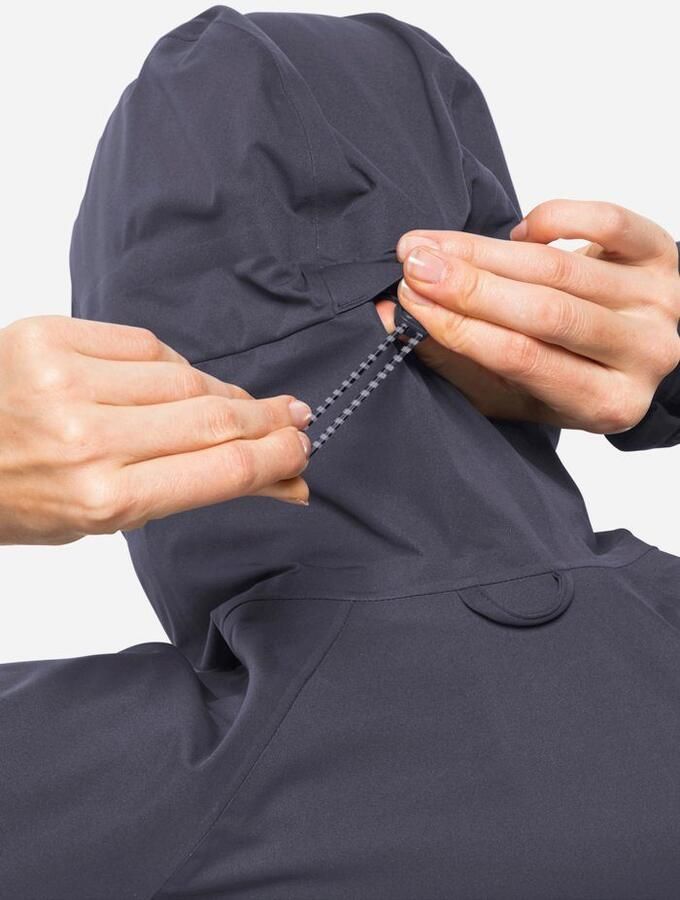 Jack Wolfskin Highest Peak Jacket Women Hardshell jack Dames XL graphite