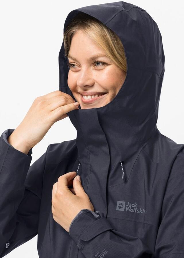 Jack Wolfskin Kammweg 2L Jacket Women Regenjack Dames XXL graphite - Foto 3