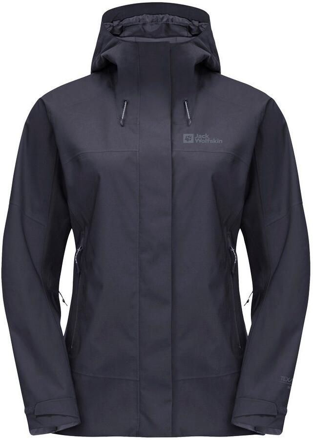 Jack Wolfskin Kammweg 2L Jacket Women Regenjack Dames XXL graphite - Foto 4