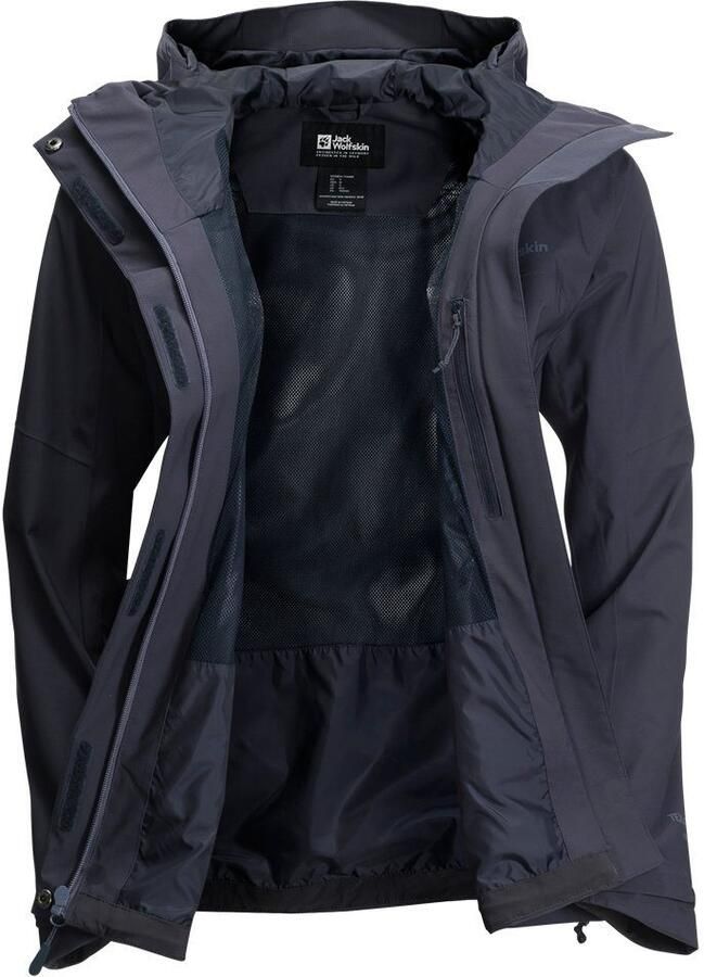 Jack Wolfskin Kammweg 2L Jacket Women Regenjack Dames XXL graphite - Foto 2