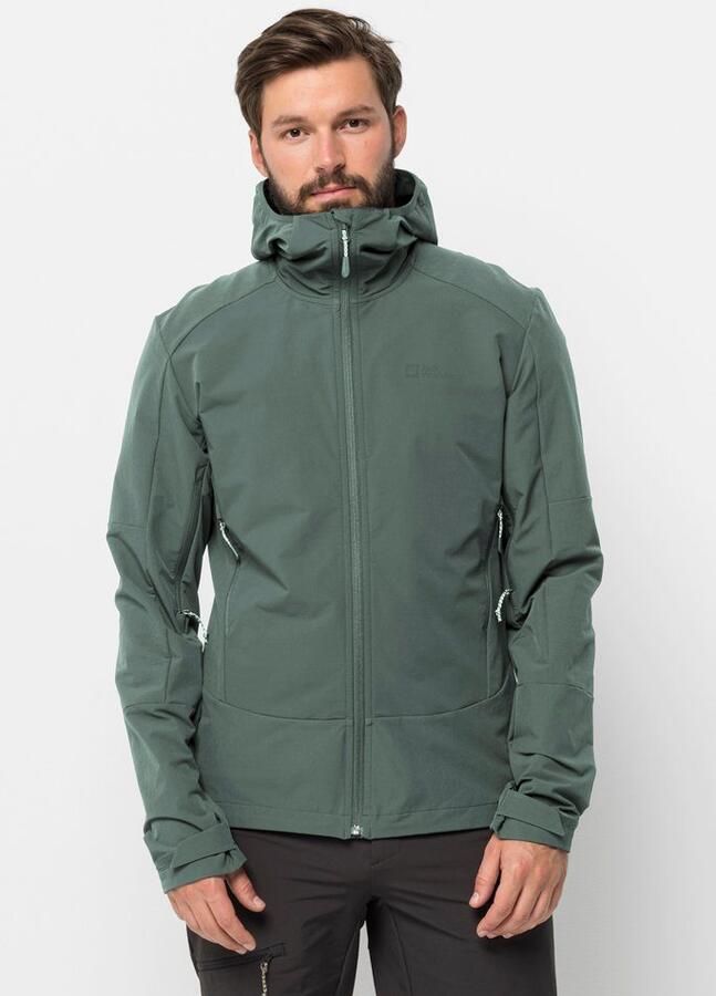 Jack Wolfskin Kammweg Jacket Men Trekking-softshelljack Heren XXXL hedge green Hedge Green - Foto 6