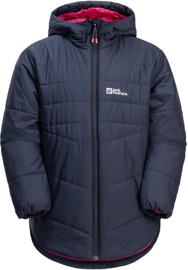 Jack Wolfskin Solyd Ins Coat Girls Winterjas Meisjes 104 blue night blue