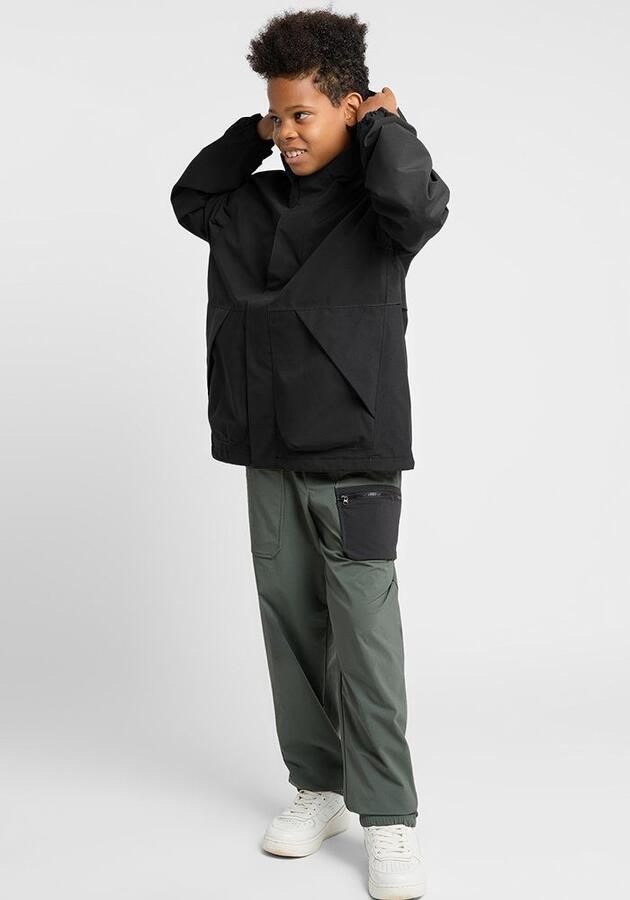 Jack Wolfskin Teen 2L Jacket Youth Regenjack tieners 128 granite black granite black - Foto 4