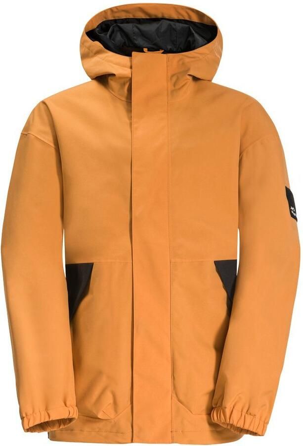 Jack Wolfskin Teen 2L Jacket Youth Regenjack tieners 128 maroccan gold maroccan gold - Foto 4