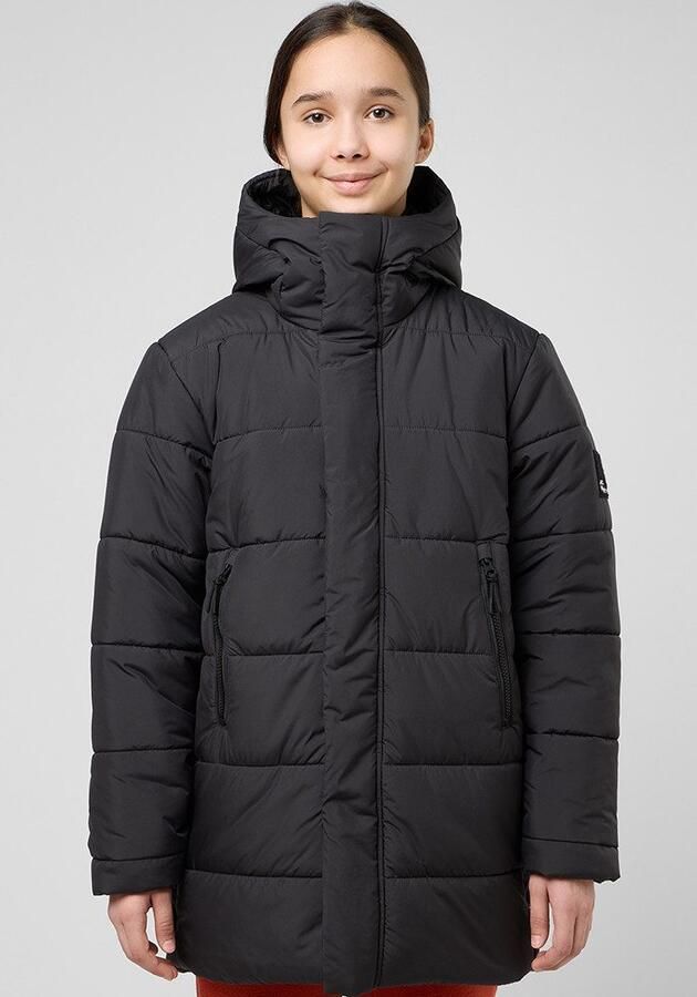 Jack Wolfskin Teen Ins Long Jacket Youth Winterjack tieners 128 granite black granite black - Foto 6