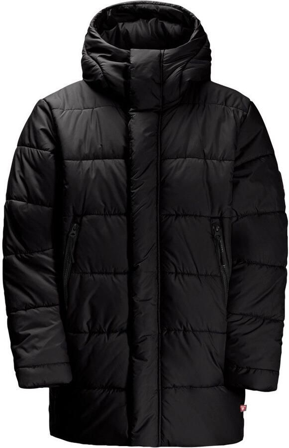 Jack Wolfskin Teen Ins Long Jacket Youth Winterjack tieners 128 granite black granite black - Foto 3