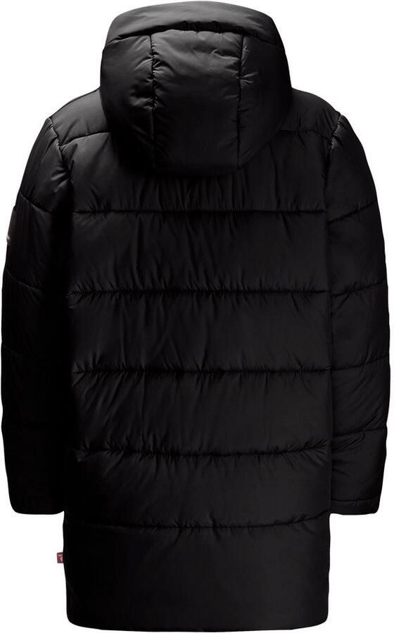 Jack Wolfskin Teen Ins Long Jacket Youth Winterjack tieners 128 granite black granite black - Foto 4