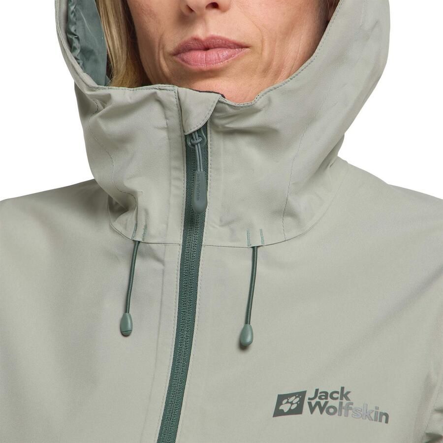 Jack Wolfskin Weiltal 2L Jacket Women Regenjack Dames 2XL mint leaf mint leaf