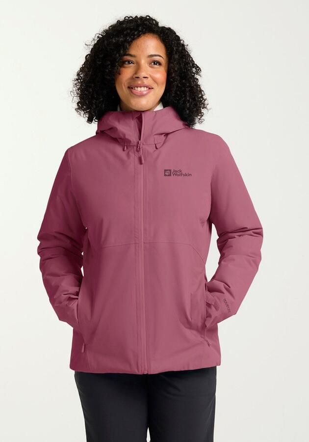 Jack Wolfskin Wisper Ins Jacket Women Waterdicht winterjack Dames XXL raisin - Foto 8
