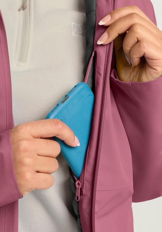 Jack Wolfskin Wisper Ins Jacket Women Waterdicht winterjack Dames XXL raisin - Foto 6