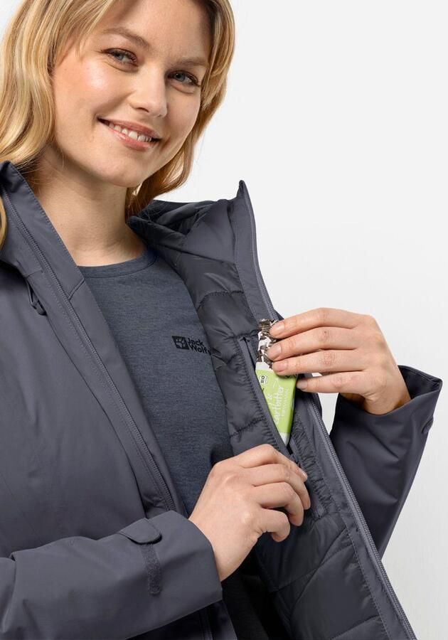 Jack Wolfskin Wisper Ins Jacket Women Waterdicht winterjack Dames XXL dolphin - Foto 6