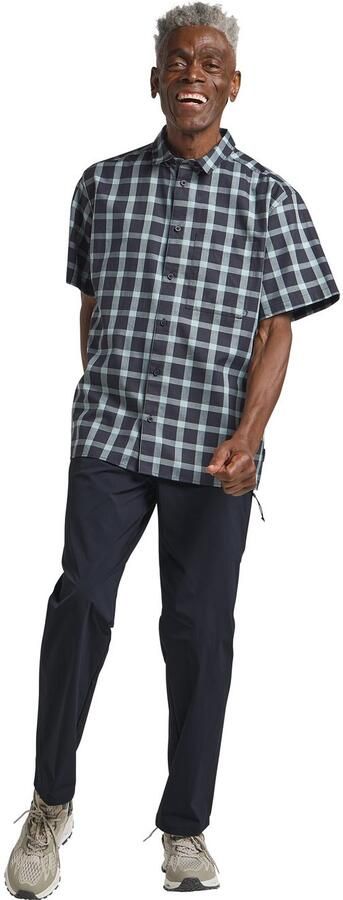 Jack Wolfskin Planalto Shirt Men Herenhemd van biologisch katoen XXXL check dark navy CHECK dark navy - Foto 5