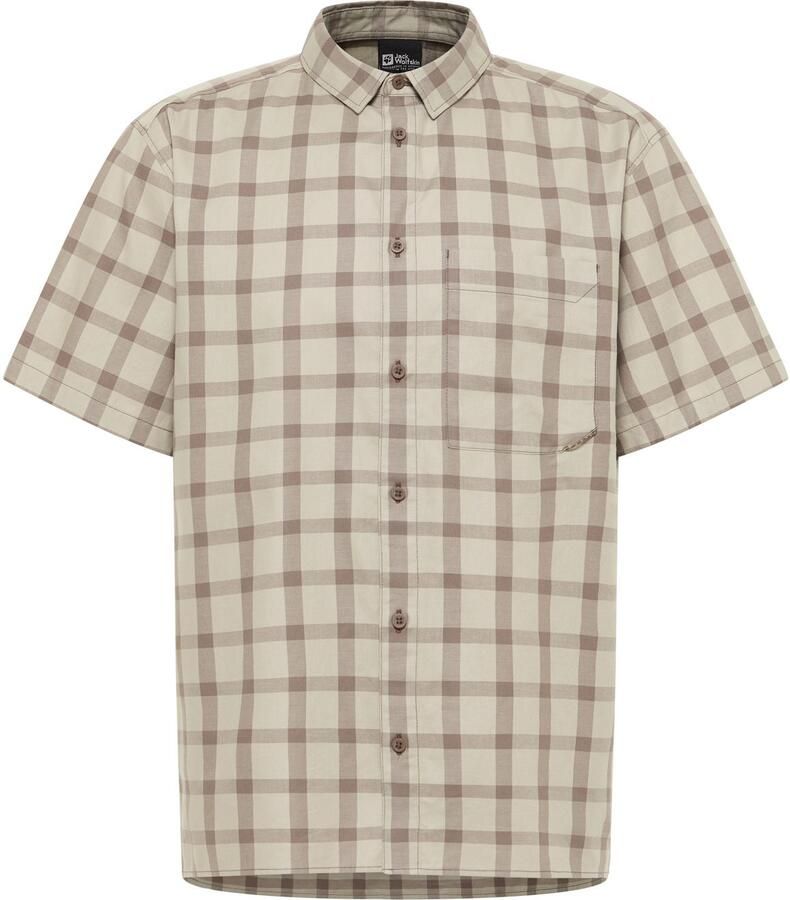 Jack Wolfskin Planalto Shirt Men Herenhemd van biologisch katoen XXL check cold coffee CHECK cold coffee - Foto 2