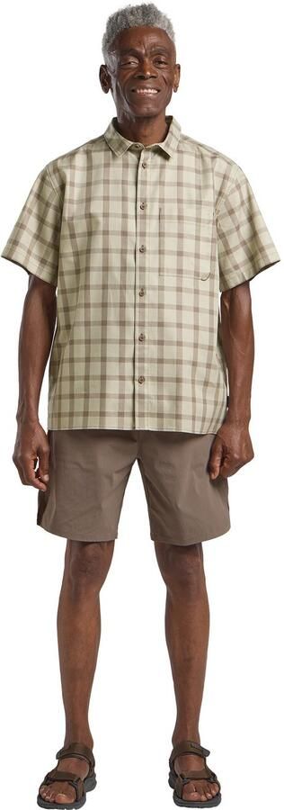 Jack Wolfskin Planalto Shirt Men Herenhemd van biologisch katoen XXL check cold coffee CHECK cold coffee - Foto 5