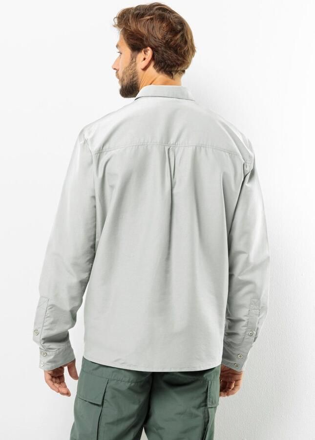 Jack Wolfskin Barrier LS Shirt Men Overhemd met bescherming tegen muggen en zon Heren XXXL cool grey Cool Grey - Foto 2